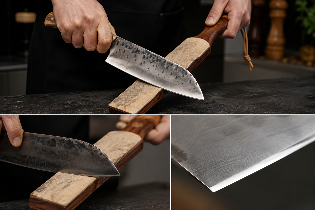 Hand-forged knives are created at the Fyreza forge in Bosnia.