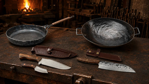 Knives & Pans - True Forged Craftsmanship for Kitchen & Grill