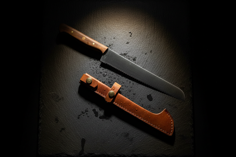 Messer mit Lederscheide Böhler Stahl N690